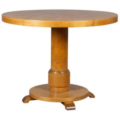 Art Deco Birch Pilar Table