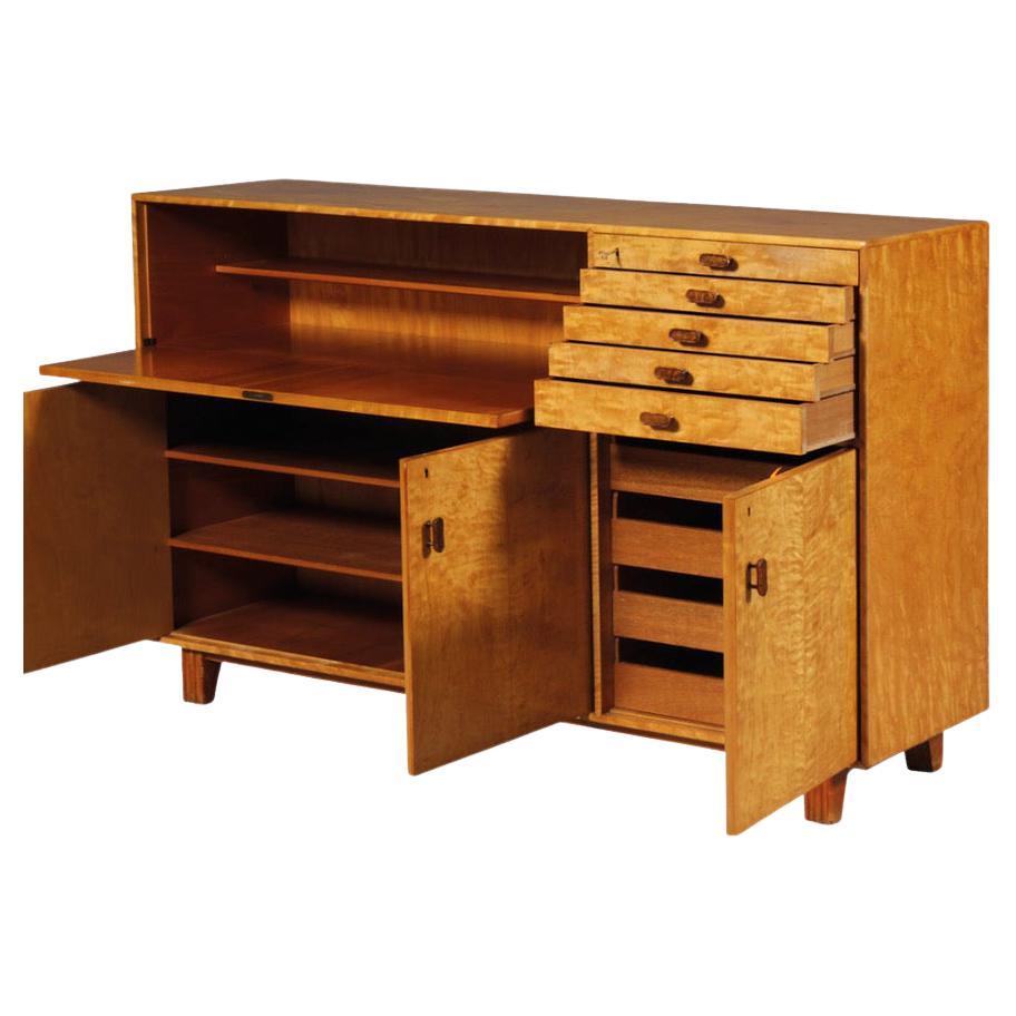 Art Deco Birch Veneered Cabinet Designed by Axel Laarson For Sale