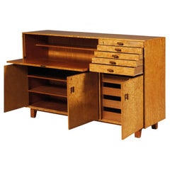 Used Art Deco Birch Veneered Cabinet Designed by Axel Laarson