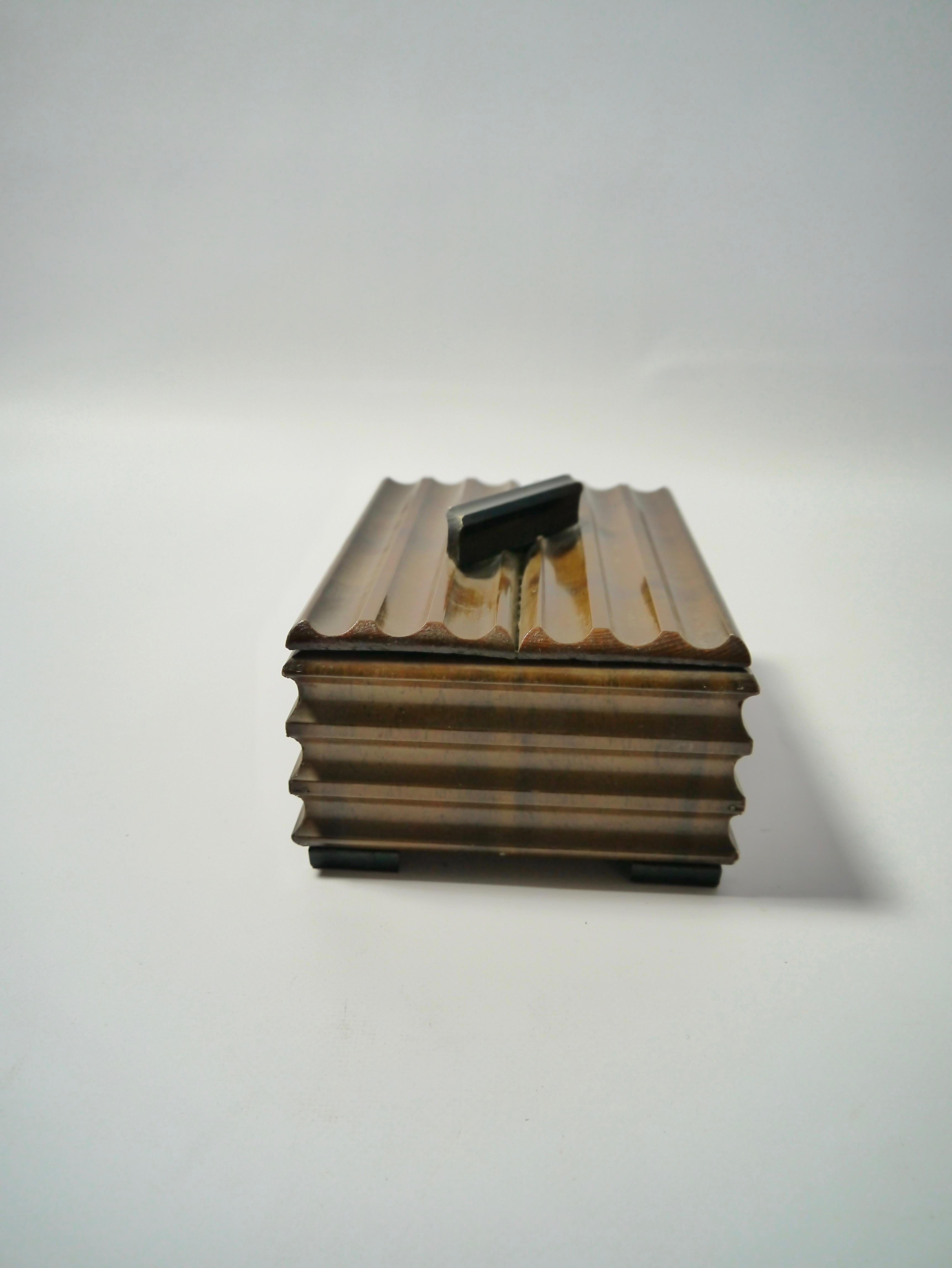 Swedish Art Deco Birch Wood Box, Sweden, 1930s
