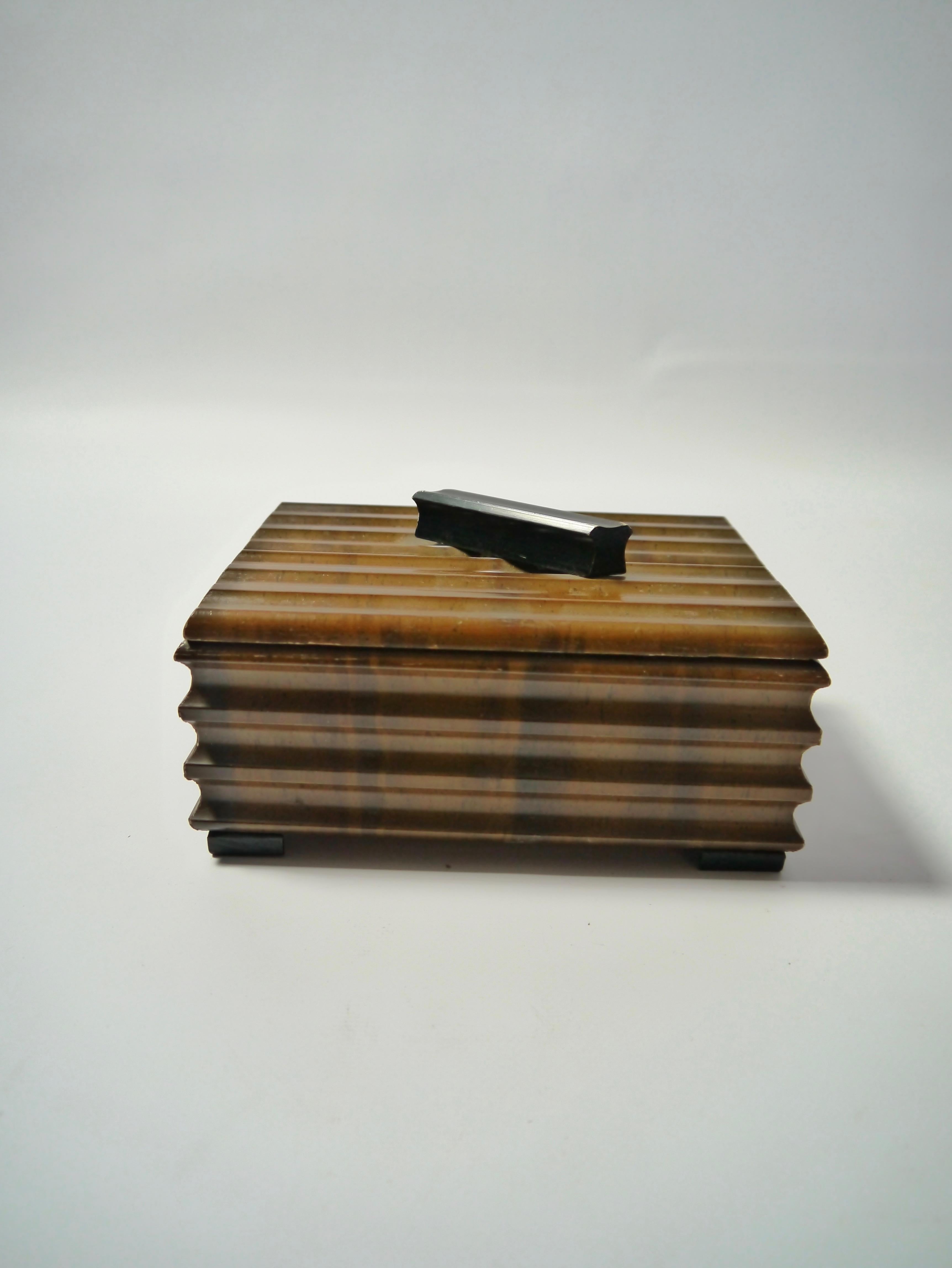 Polished Art Deco Birch Wood Box, Sweden, 1930s