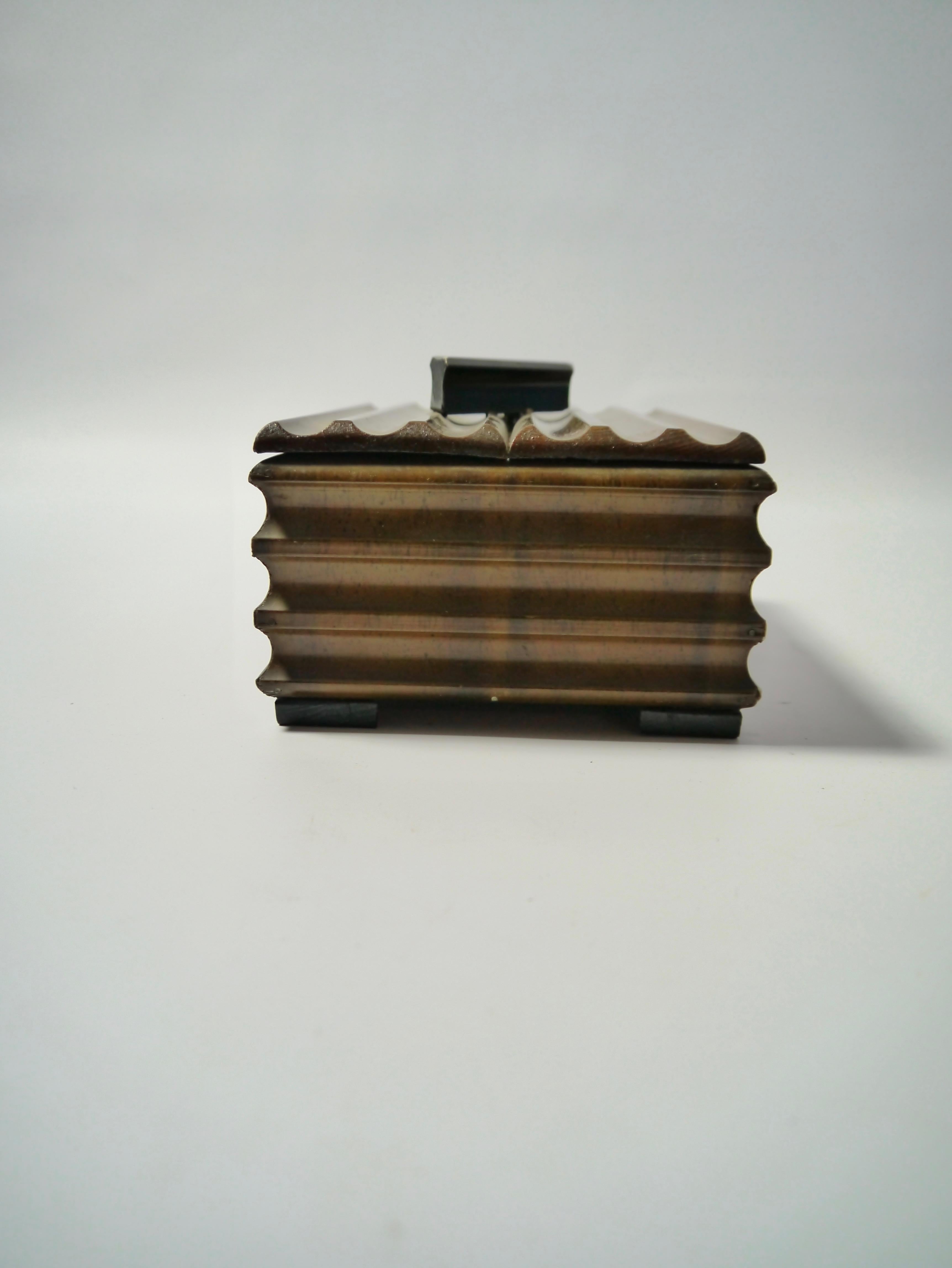 20th Century Art Deco Birch Wood Box, Sweden, 1930s