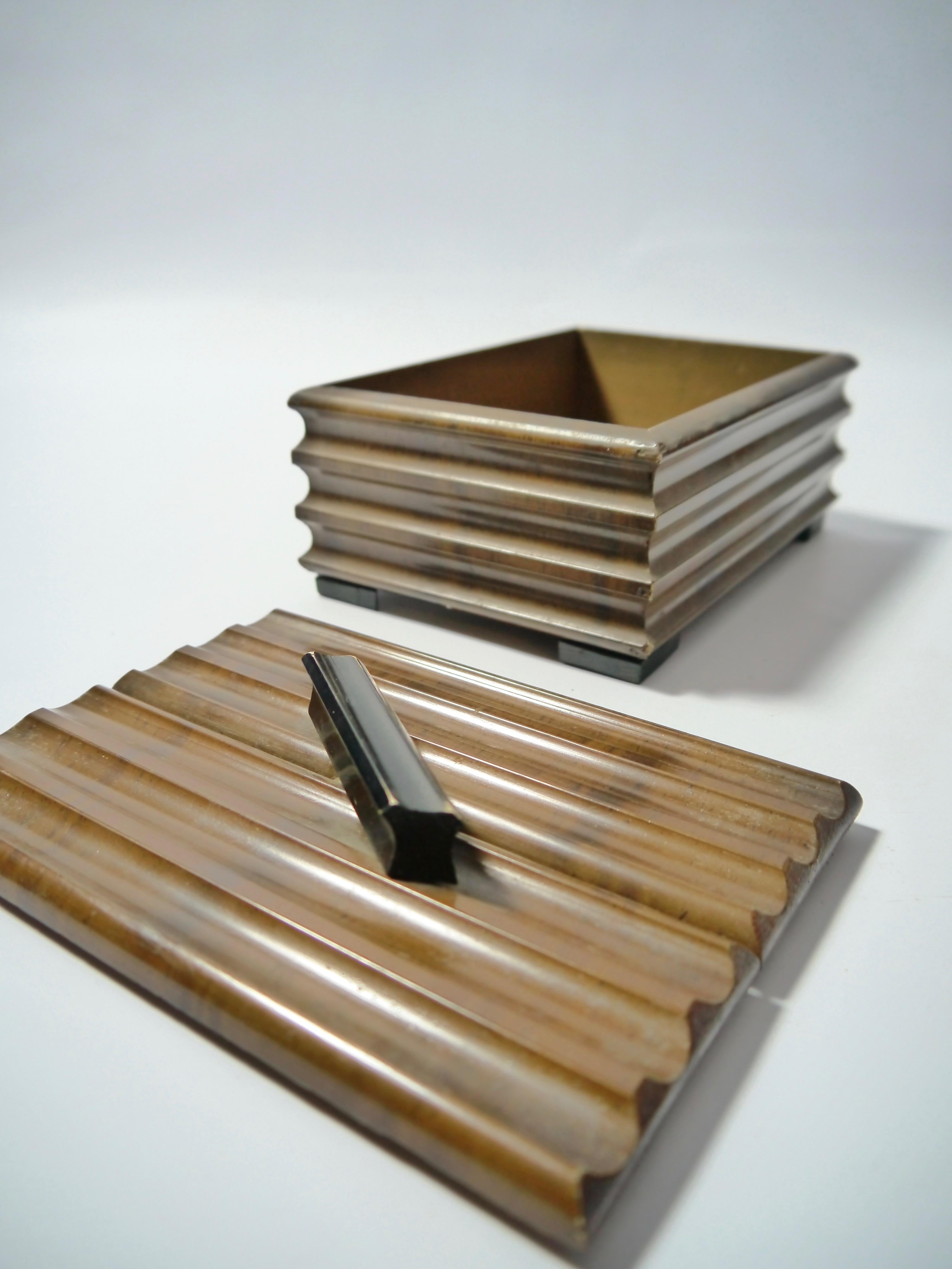 Art Deco Birch Wood Box, Sweden, 1930s 3
