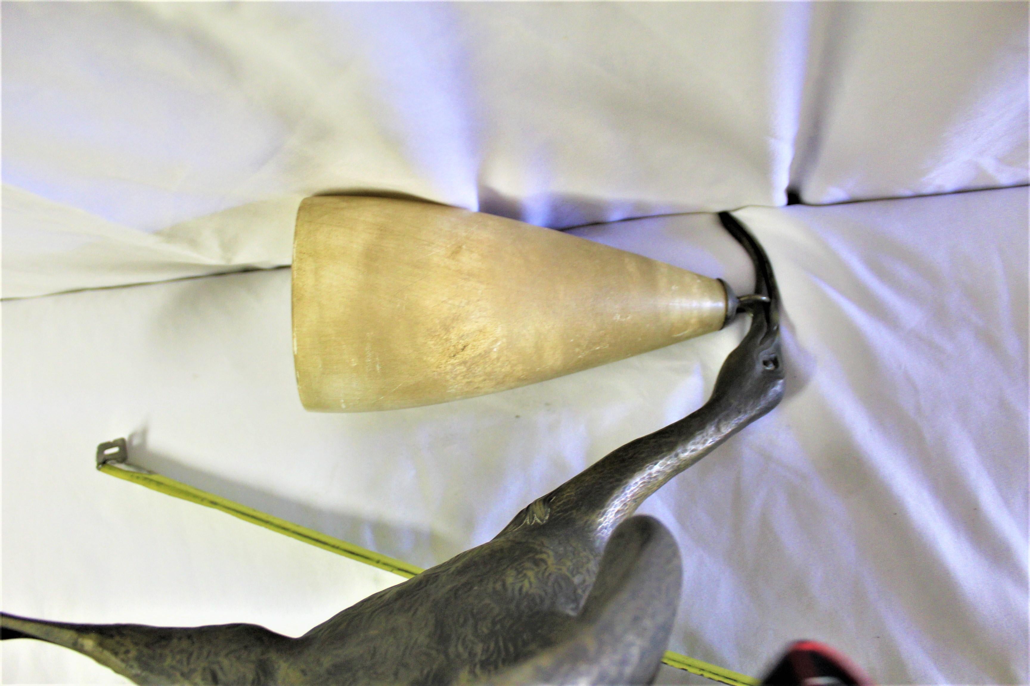 Art Deco Bird Sconce Bronze and Alabaster after Albert Cheuret 1