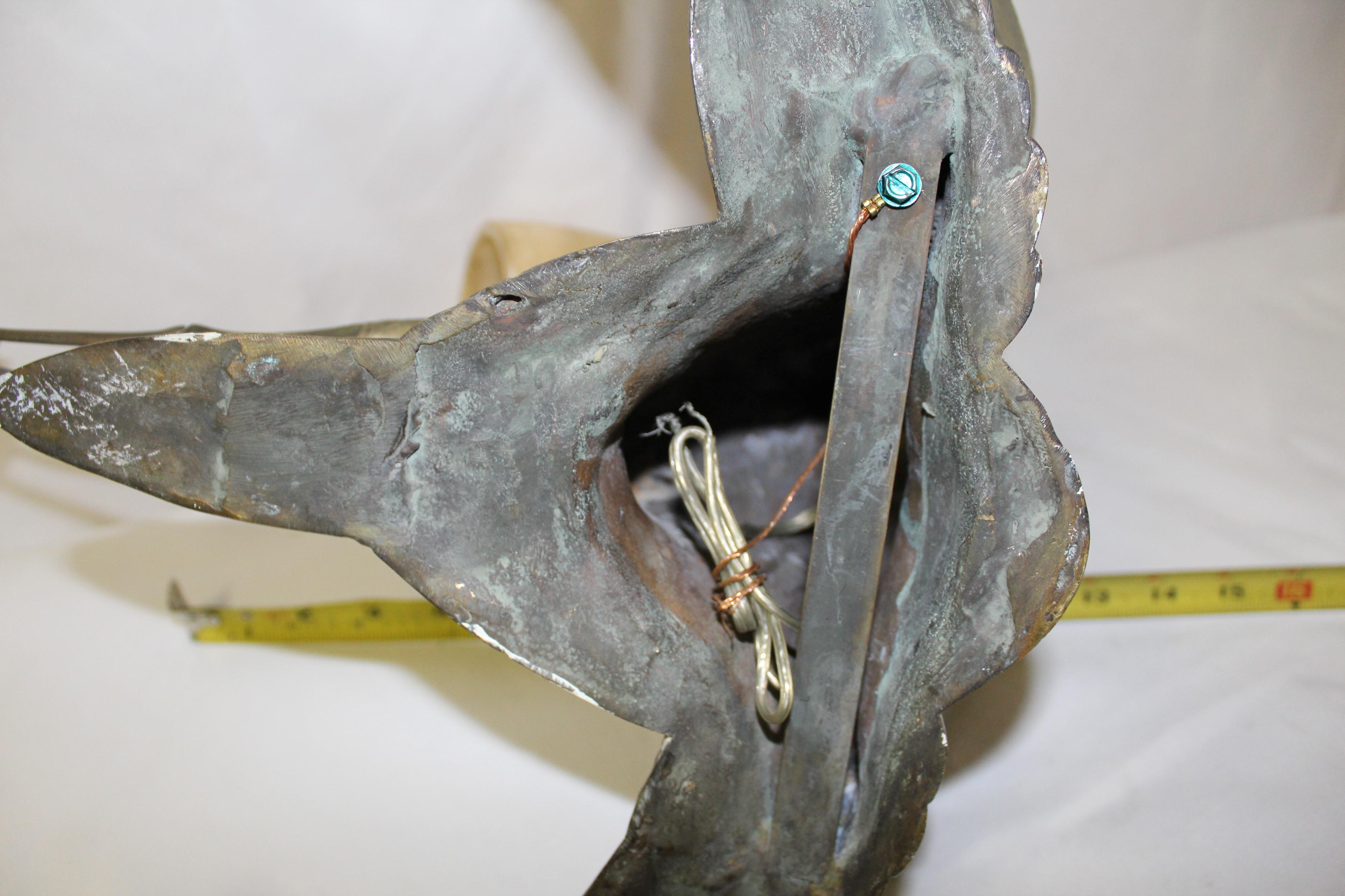 Art Deco Bird Sconce Bronze and Alabaster after Albert Cheuret 2