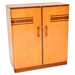 Armadio Art Deco ad occhio di uccello in acero e noce Compactum