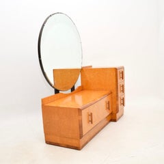 Art Deco Birds Eye Maple and Walnut Dressing Table