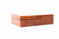 Art Deco Vogelaugenahorndose um 1920er Jahre