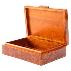 Caja Art Decó de arce ojo de pájaro hacia 1920