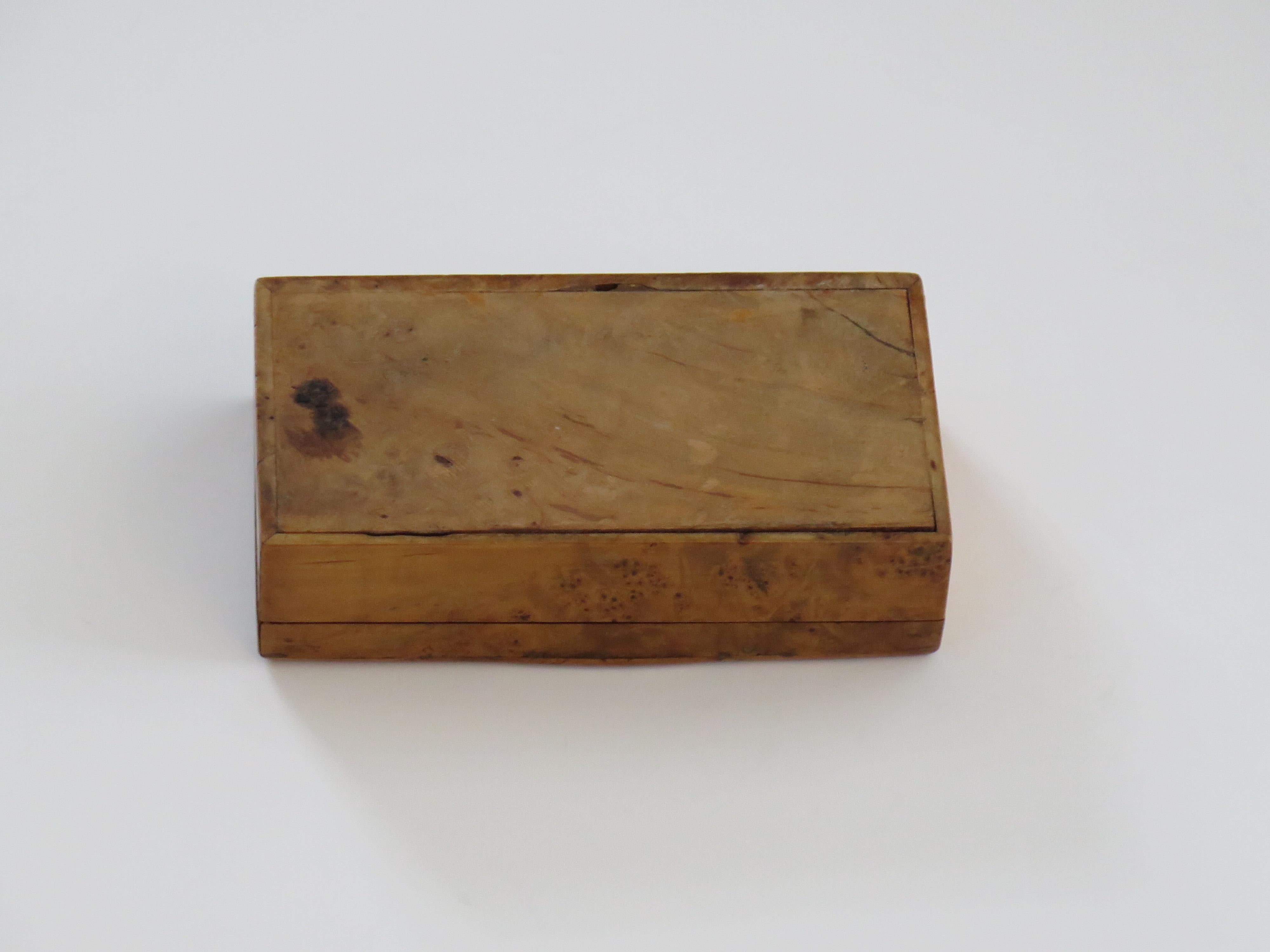 Art Deco Birds-eye Maple Box with hinged lid, circa 1925 For Sale 4