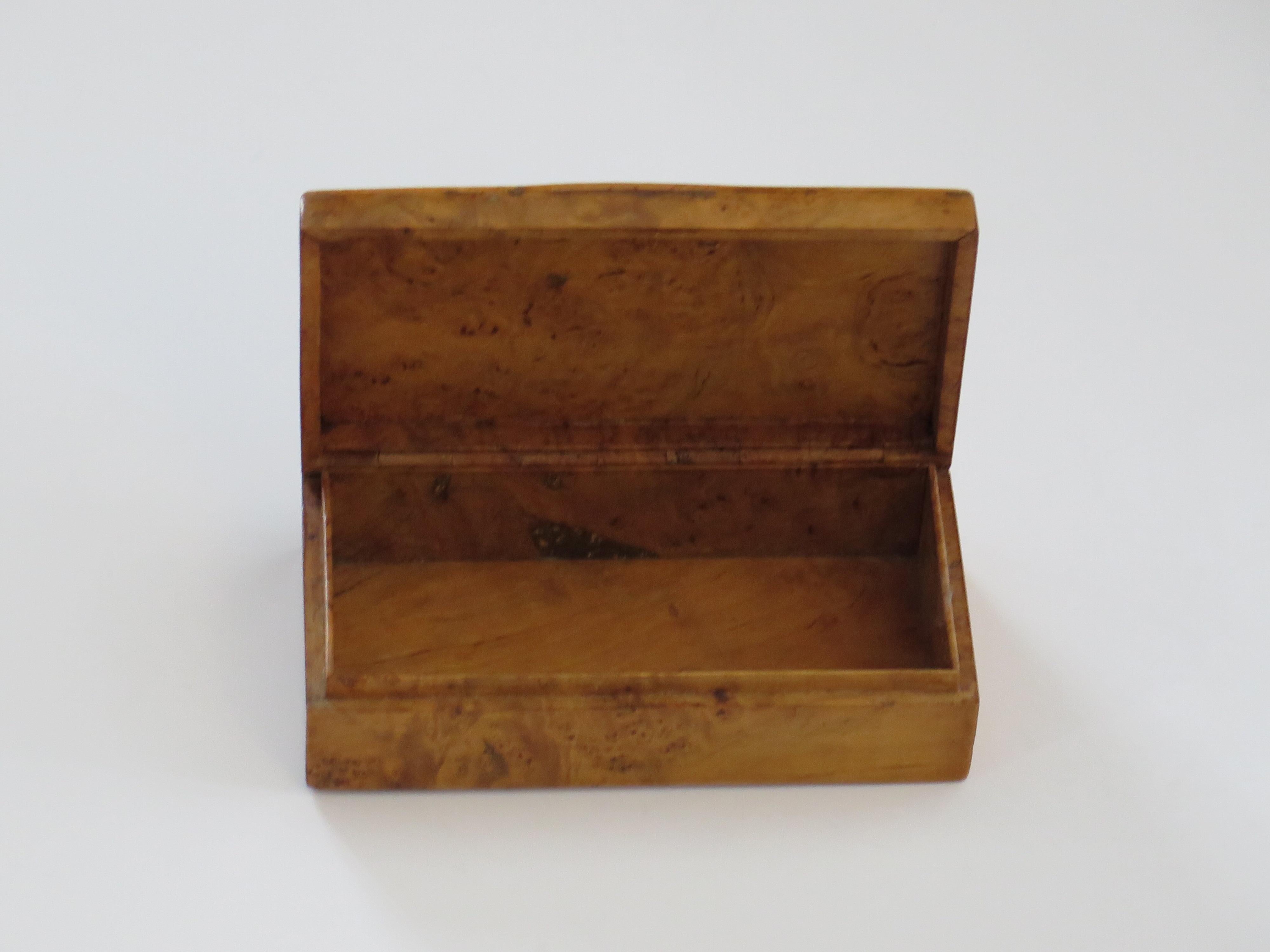 Art Deco Birds-eye Maple Box with hinged lid, circa 1925 For Sale 2