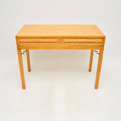 Art Deco Birds Eye Maple Desk / Console Table