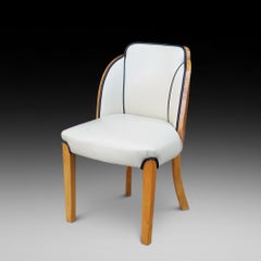 Suite de salle à manger en érable à œil d'oiseau Art déco par Harry & Lou Epstein 1930-35