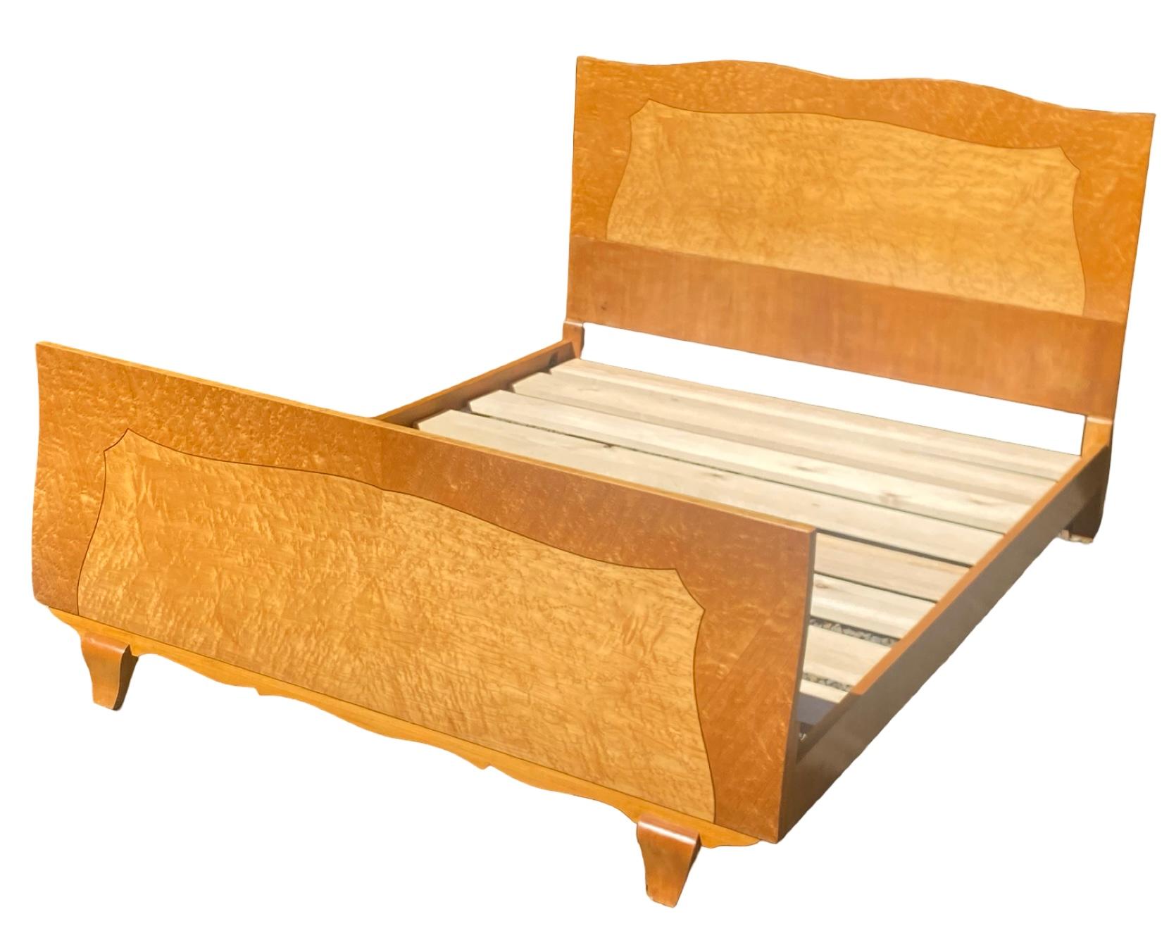 Art Deco Birds Eye Ahorn Doppeltes bef im Angebot 3