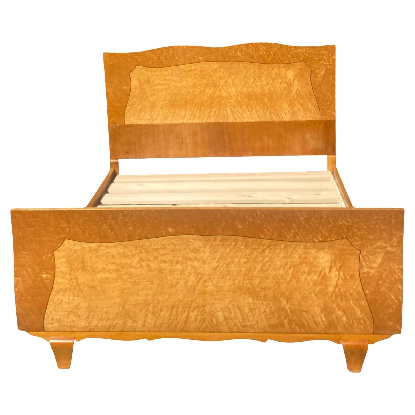 Art Deco Birds Eye maple double bef
