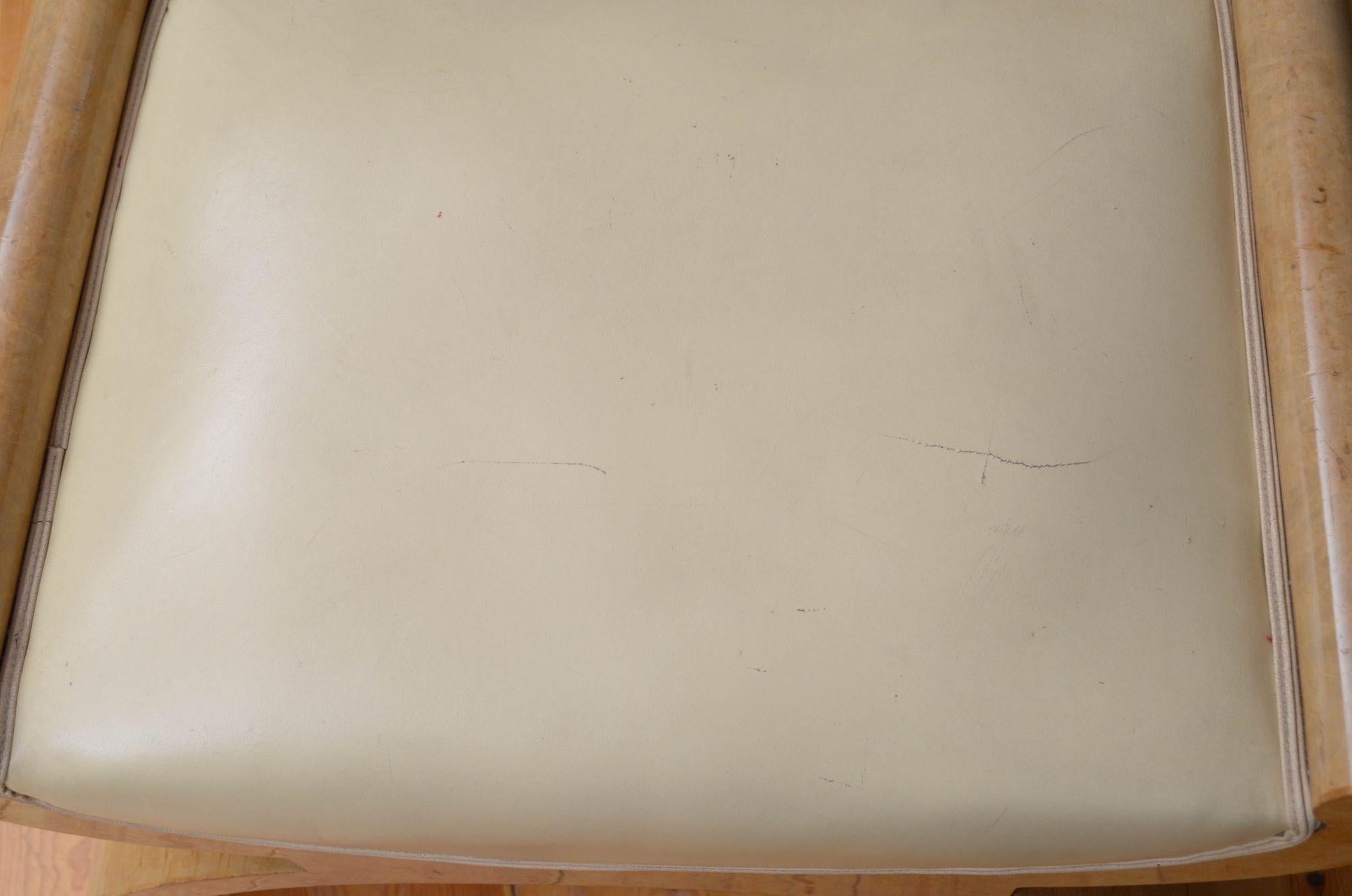 Art Deco Bird's Eye Maple Dressing Table and Stool 4