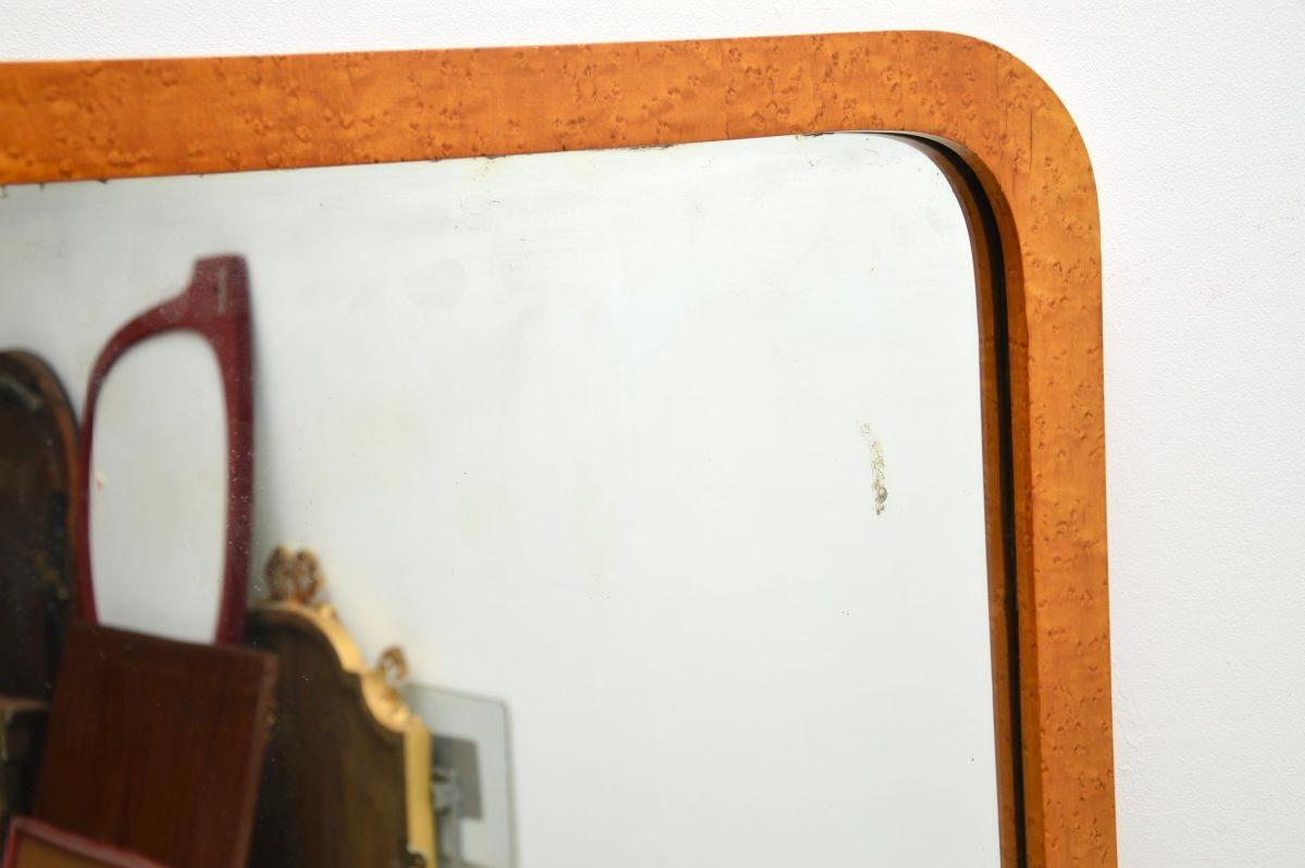 Art Deco Birds Eye Maple Mirror im Zustand „Gut“ im Angebot in London, GB