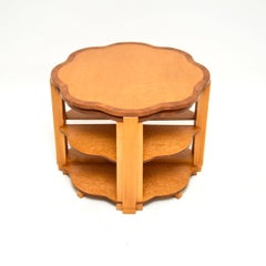 Art Deco Birds Eye Maple Nesting Coffee Table