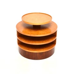 Art Deco Birds Eye Maple Side Table