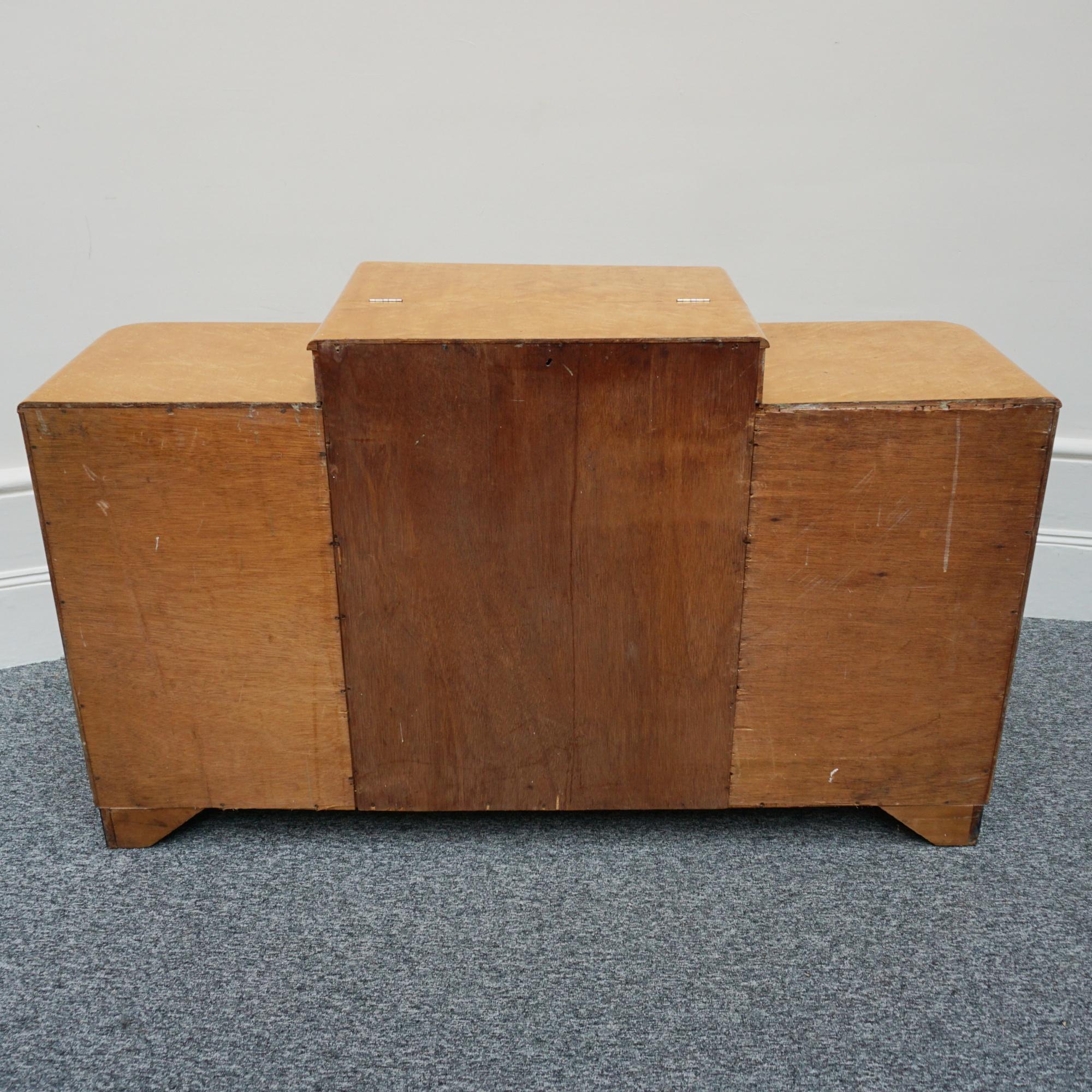 Art Deco Birdseye Maple Sideboard For Sale 5