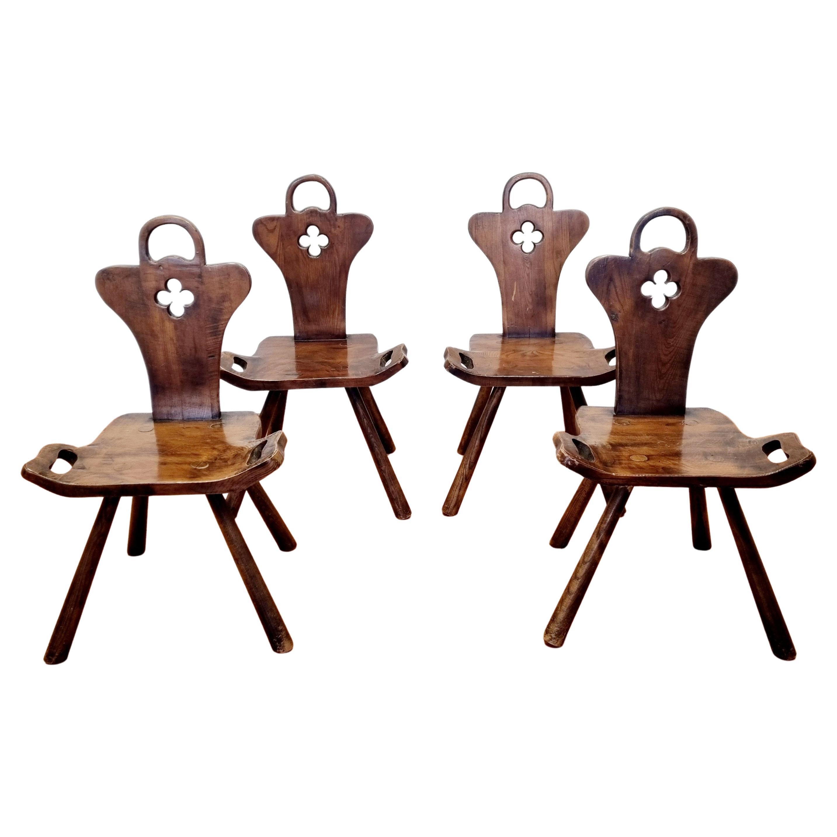 Sedie da parto in stile Art Déco di Krasna JIzba, anni '40, set di 6 pezzi in vendita