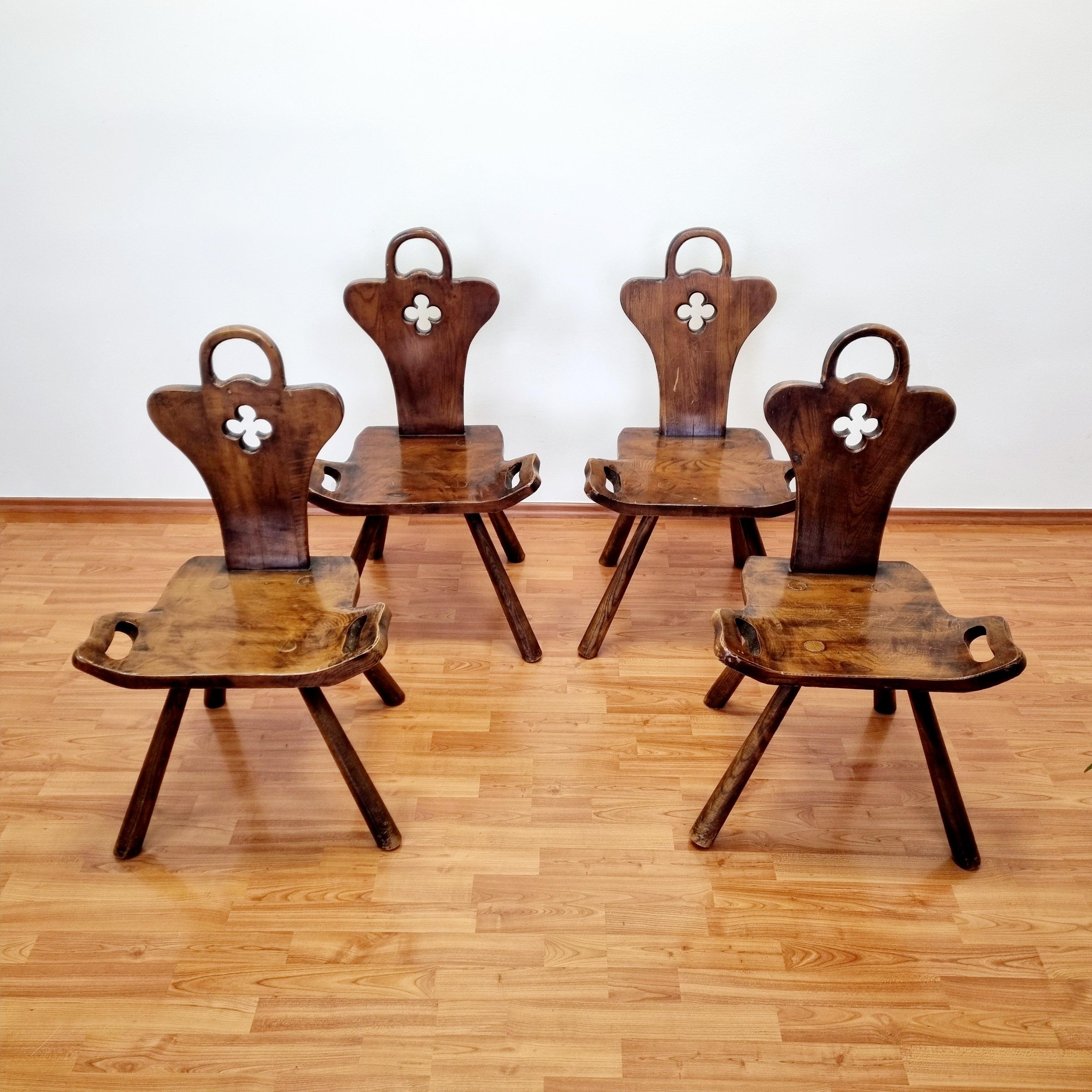 Olmo Sedie da parto Art Deco di Krasna JIzba, anni '40, set di 8 pezzi in vendita