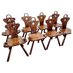 Art Deco Birthing Chairs by Krasna Jizba, 40s, Set of 8