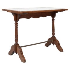 Art deco bistro table with Carrara marble, France ca. 1930