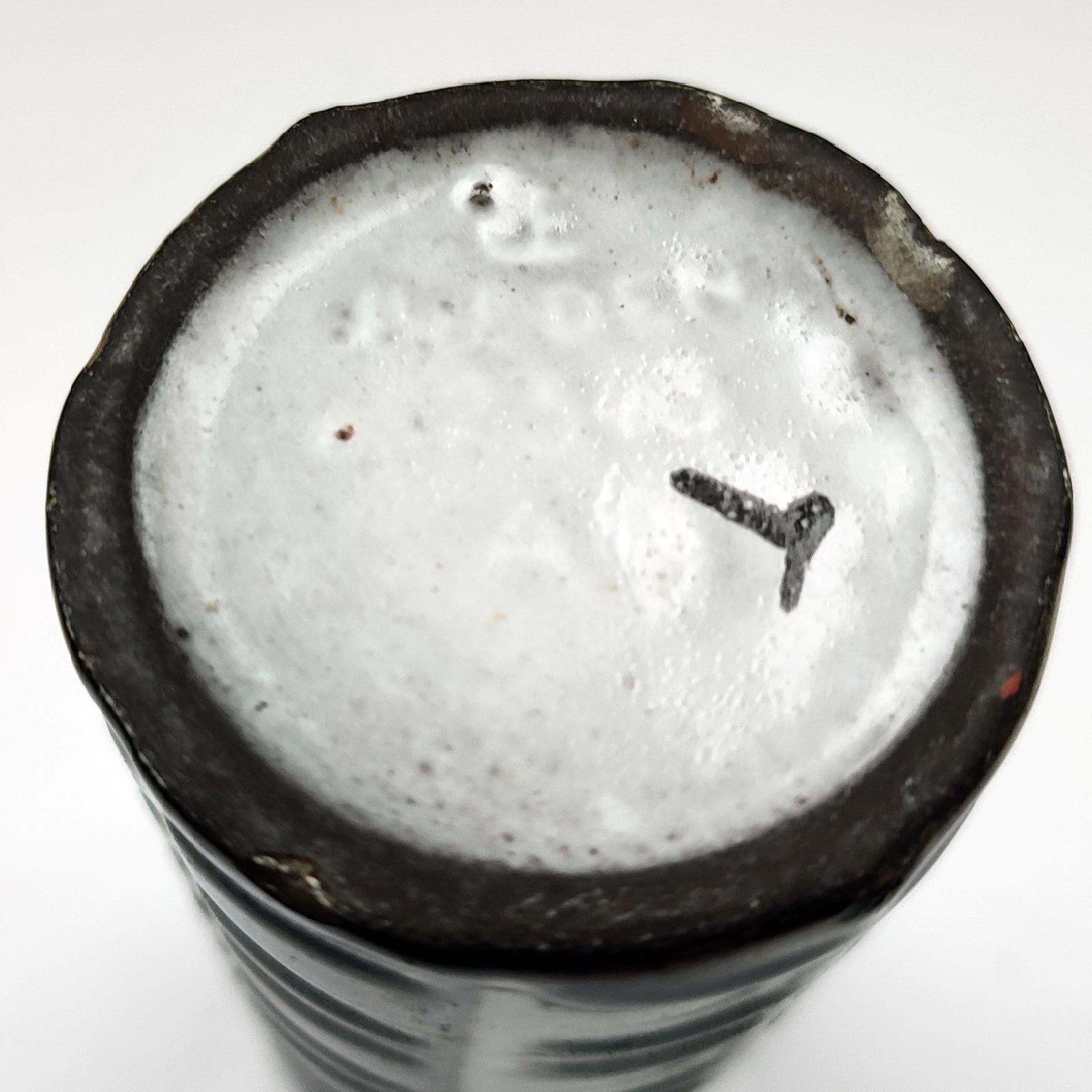Art Deco Black and White Ceramic Vase by Atterberg for Uppsala Ekeby For Sale 4