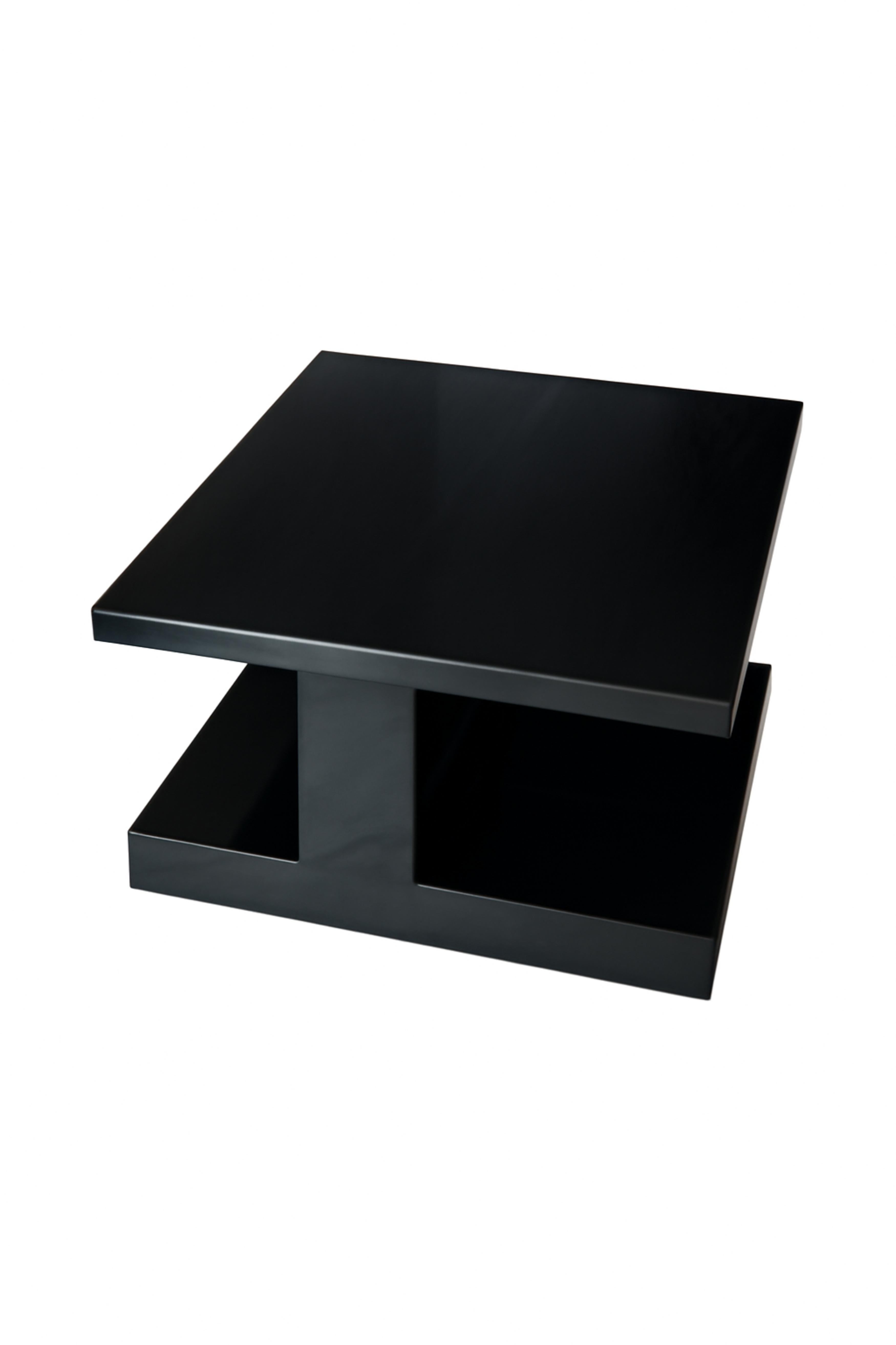 Art Deco Black Lacquer Coffee Table, 20th Century For Sale 5