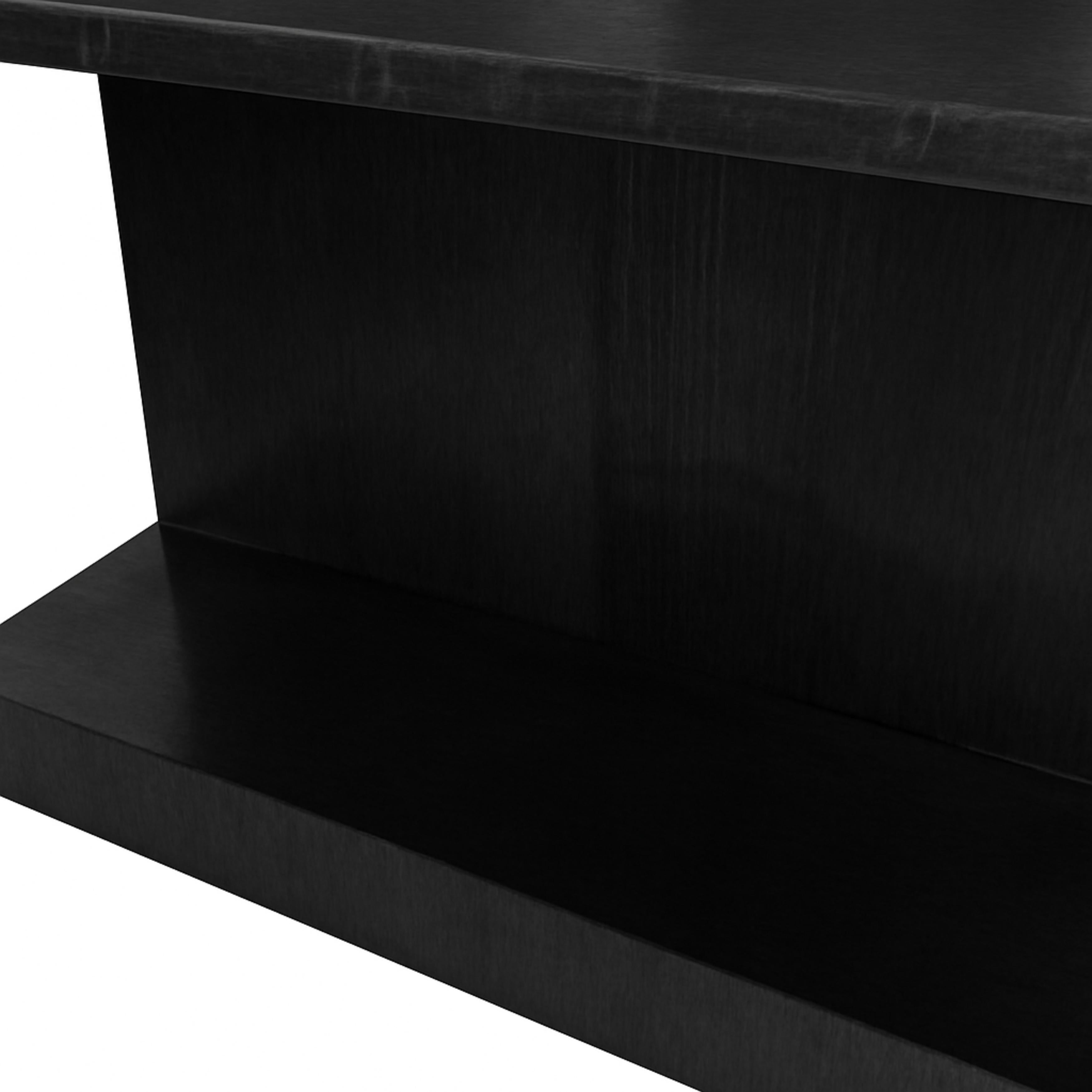 Art Deco Black Lacquer Coffee Table, 20th Century In Good Condition For Sale In Lisbon, PT