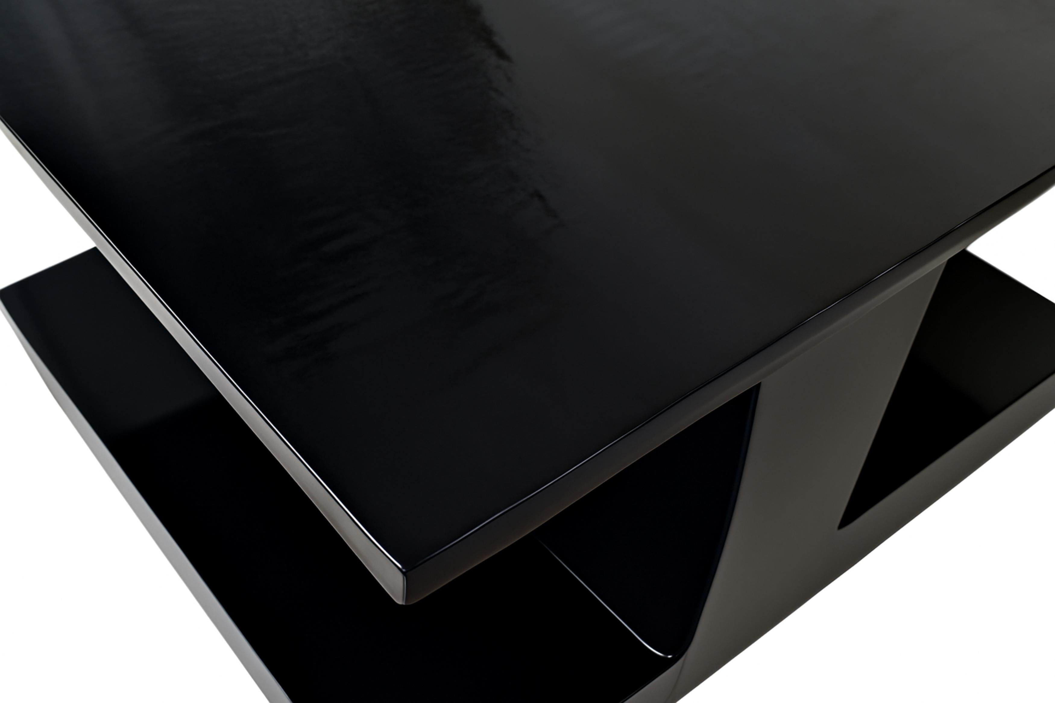 Art Deco Black Lacquer Coffee Table, 20th Century For Sale 4