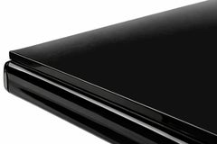 Art Deco Black Lacquer Pedestal Dining Table, Twin Column Base, 20th Century