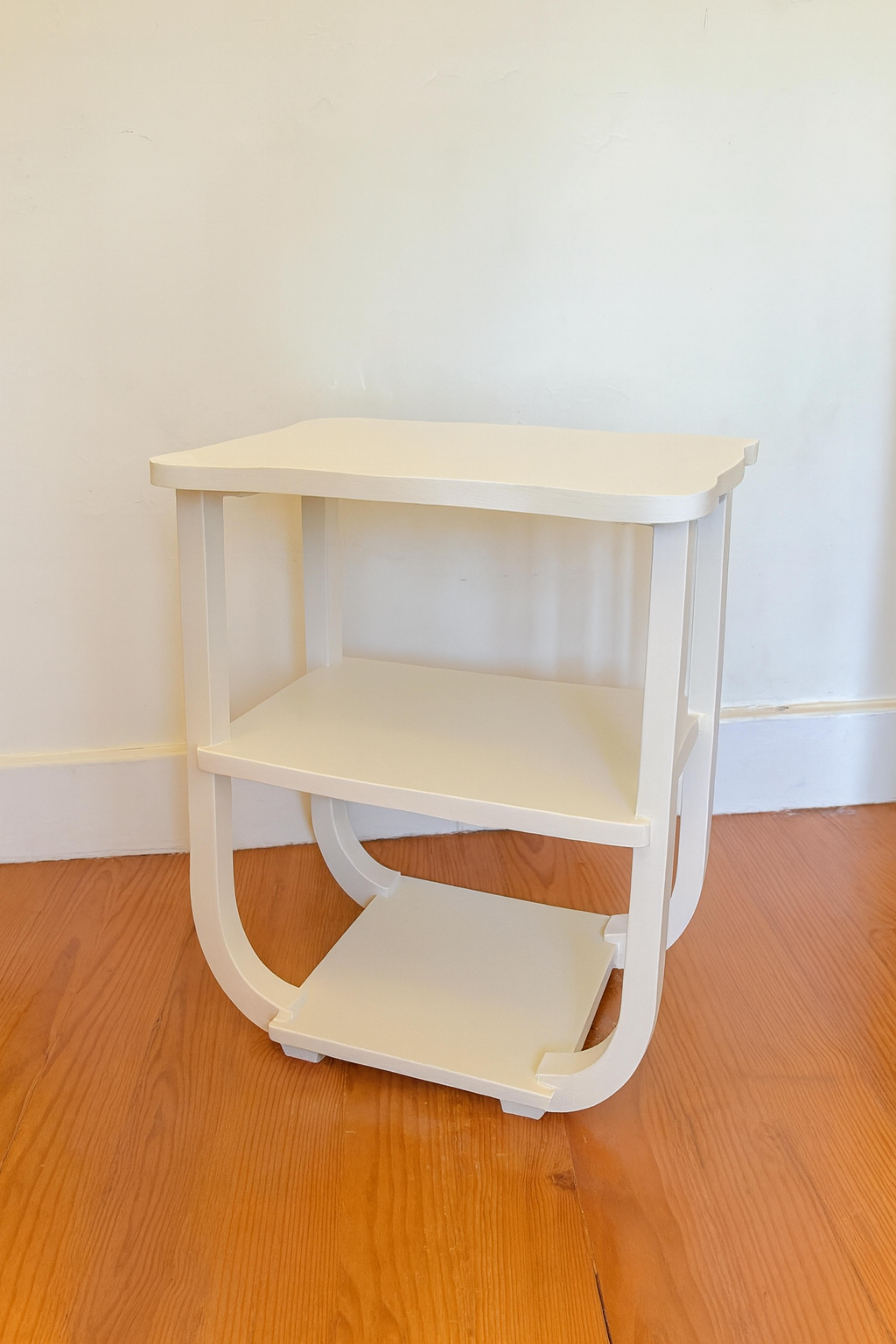 Art Deco Black Lacquer Side Table, 20th Century For Sale 1
