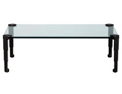 Art Deco Black Lacquered Coffee Table