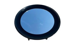 Art Deco Black Lacquered Gueridon Coffee Table, France, Circa 1930