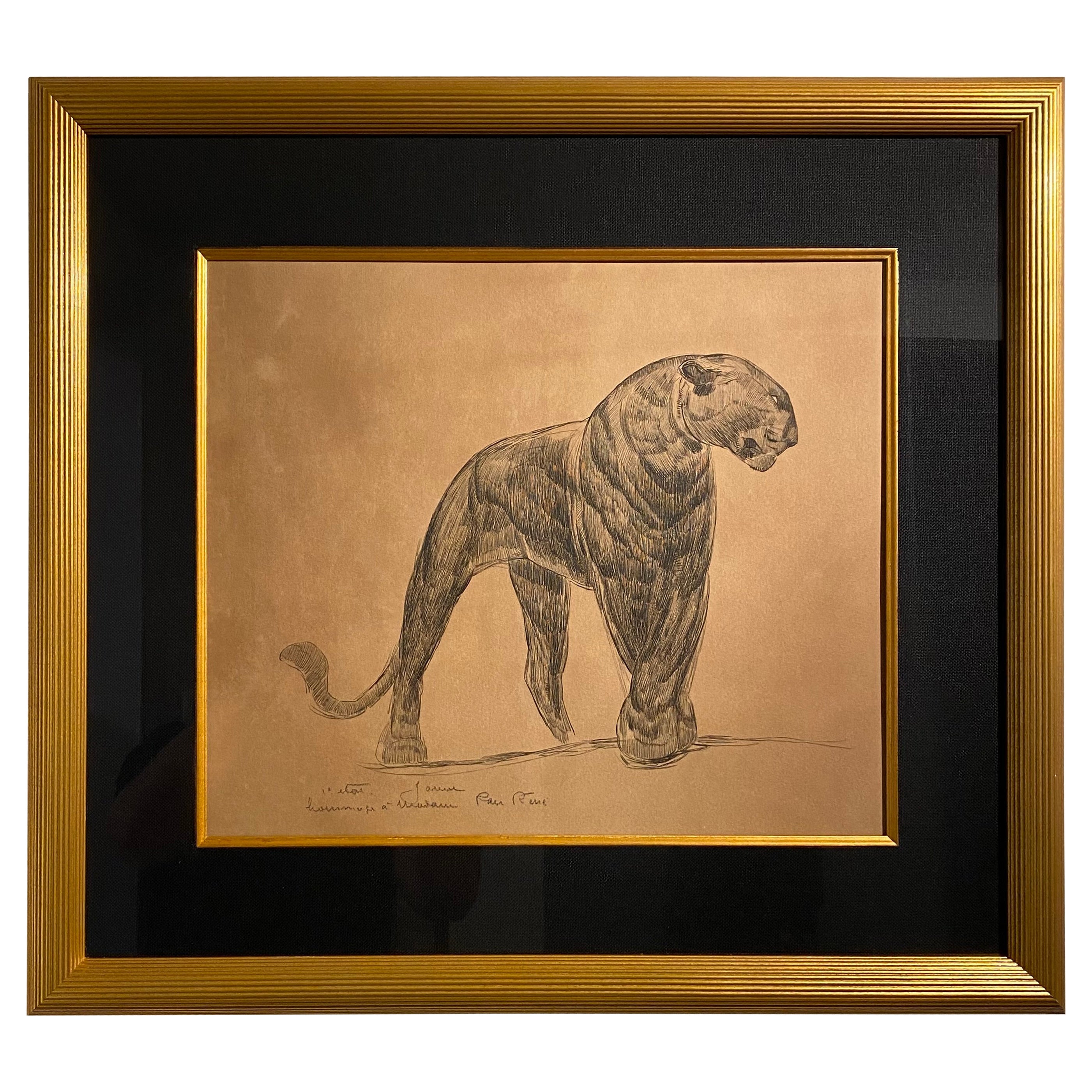 Art Deco Black Panther by Paul Jouve