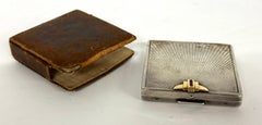 Art Deco Black Starr and Gorham Sterling Silver and 14k Gold Compact
