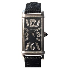 Montre-bracelet Art déco Blancpain pour homme en platine avec cadran en diamants et diamants