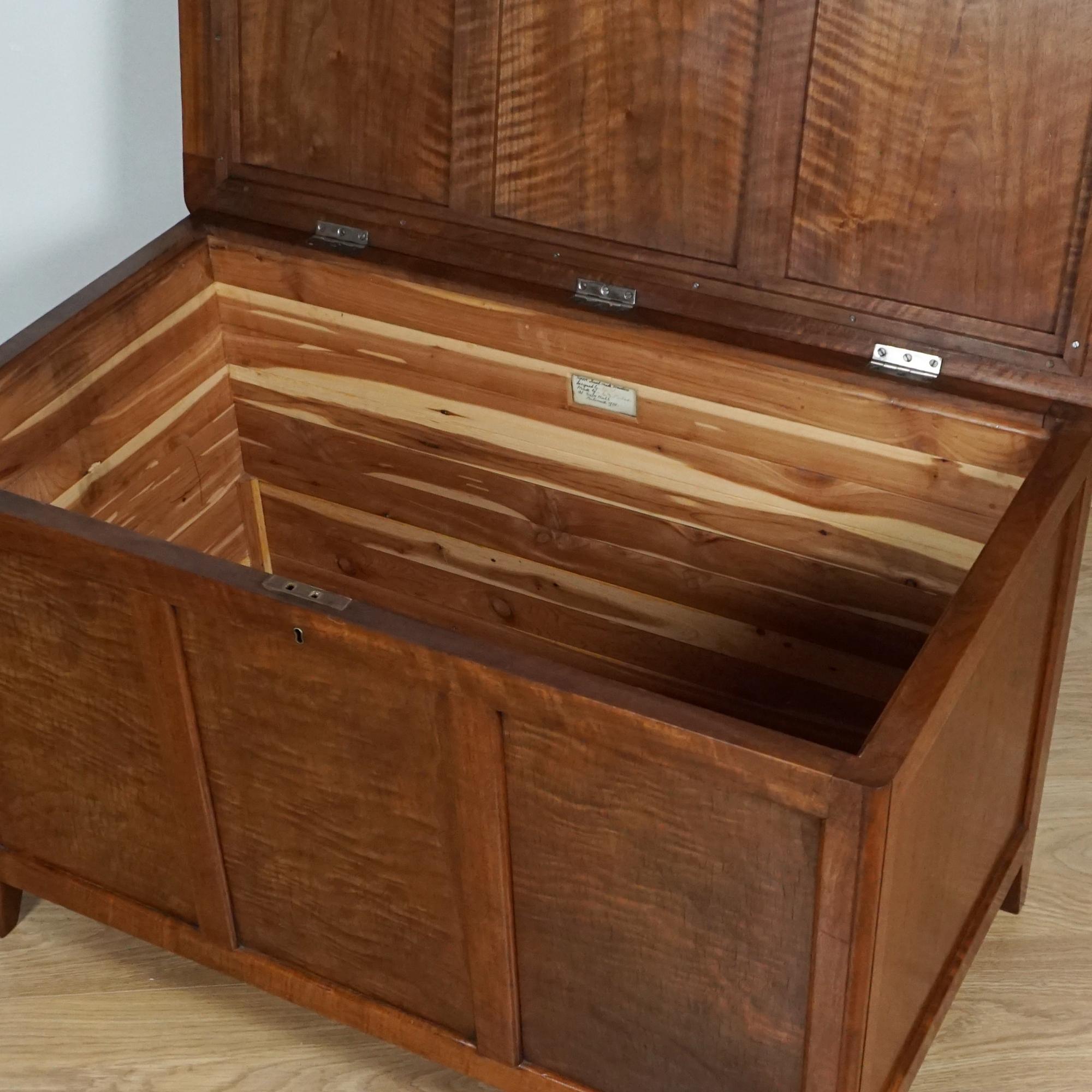 Art Deco Blanket Chest by Betty Joel Signed and Dated For Sale 6