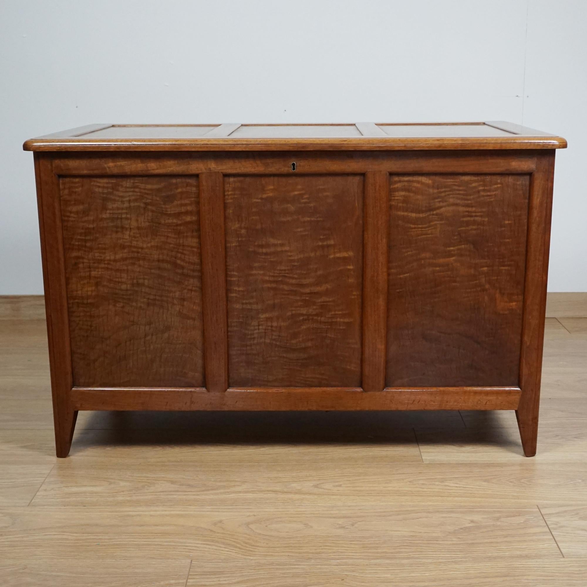 English Art Deco Blanket Chest by Betty Joel Signed and Dated For Sale