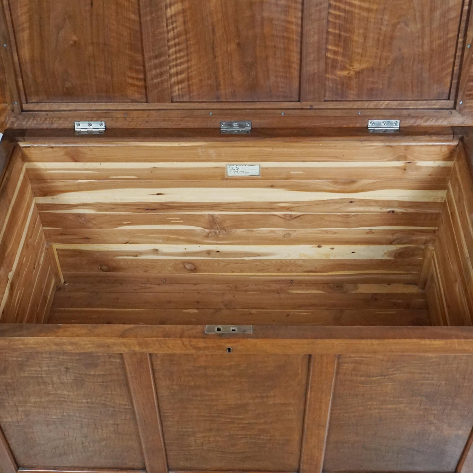 20th Century Art Deco Blanket Chest by Betty Joel Signed and Dated For Sale