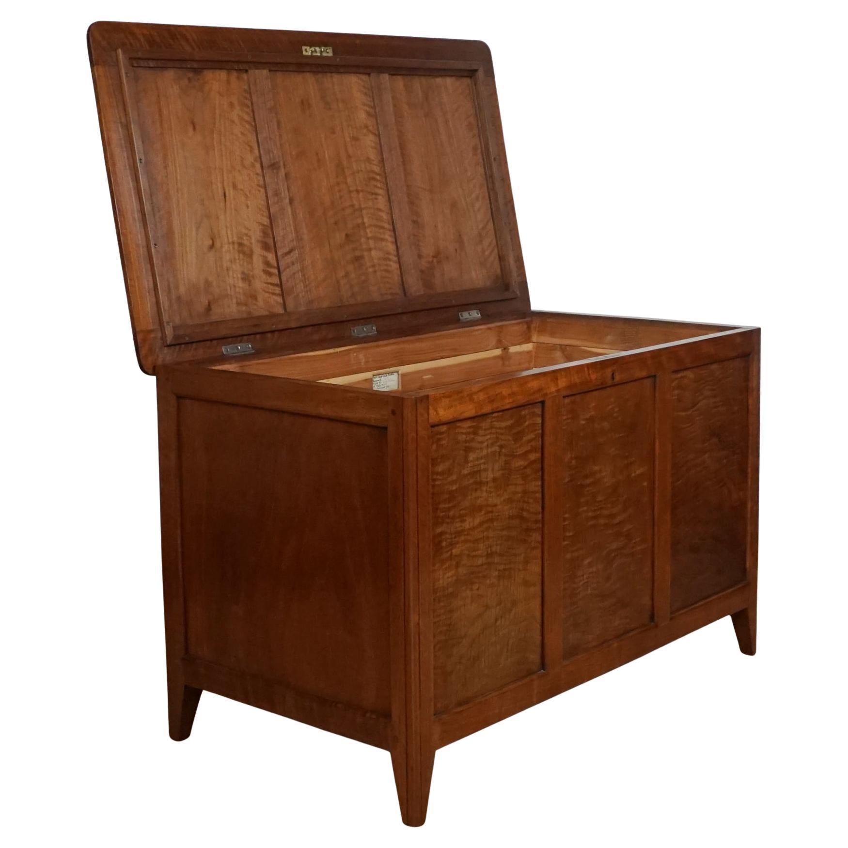 Art Deco Blanket Chest by Betty Joel Signed and Dated For Sale