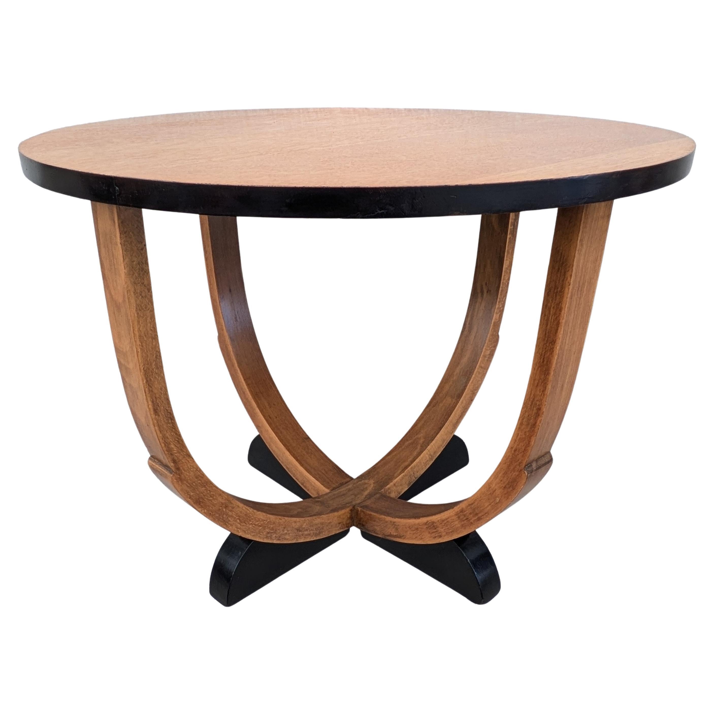 Anglais Table basse d'appoint Art Déco en chêne blond, anglaise, vers 1930 en vente