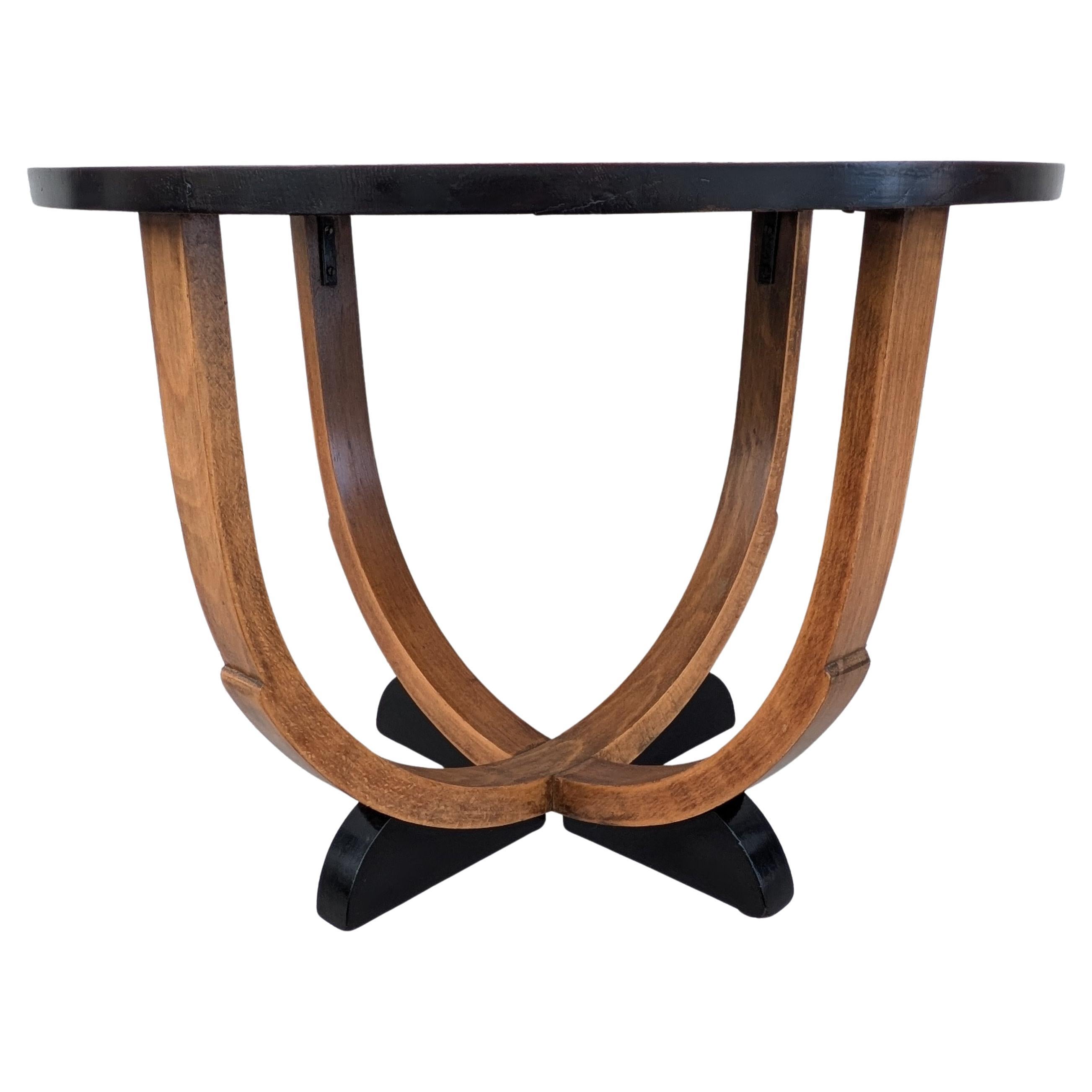 20ième siècle Table basse d'appoint Art Déco en chêne blond, anglaise, vers 1930 en vente