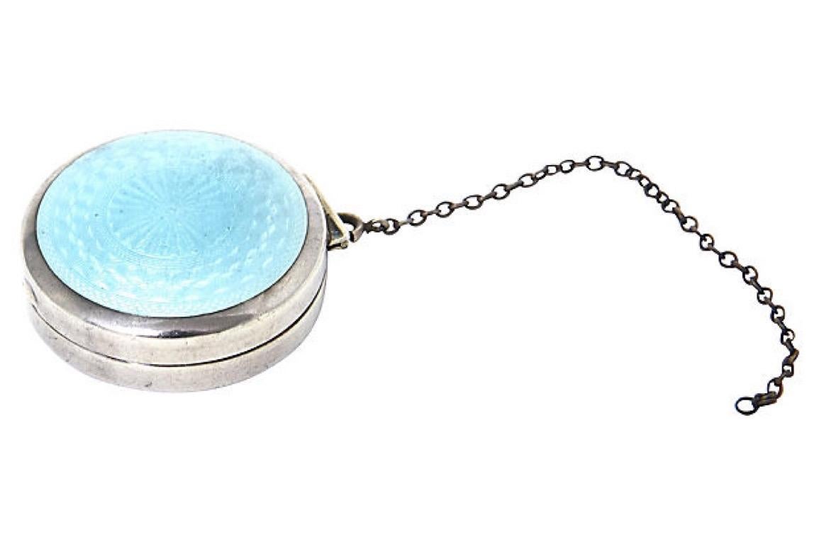 sterling silver pill box pendant