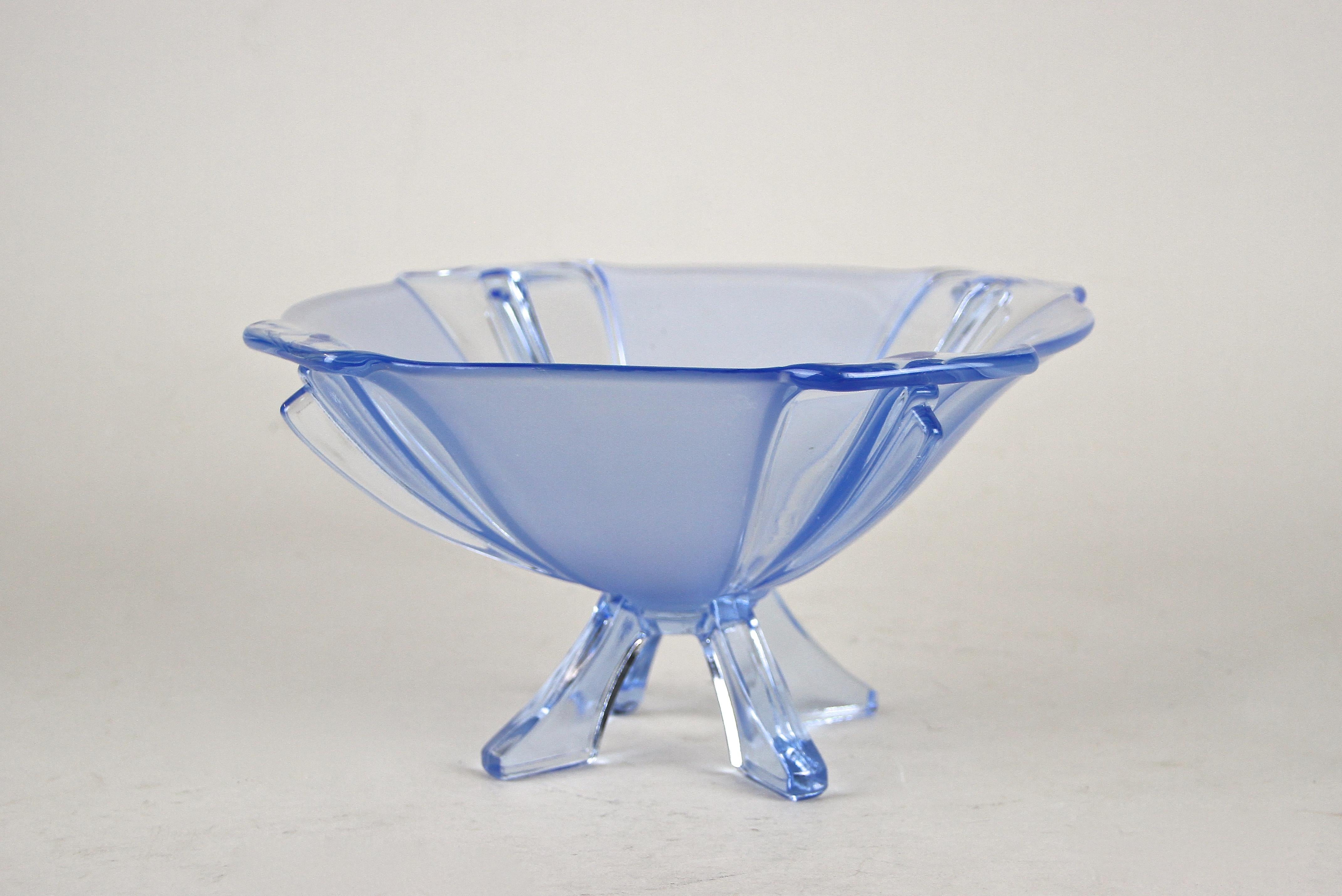 art deco glass bowl