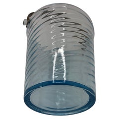 Art Deco Blue Glass Ice Bucket