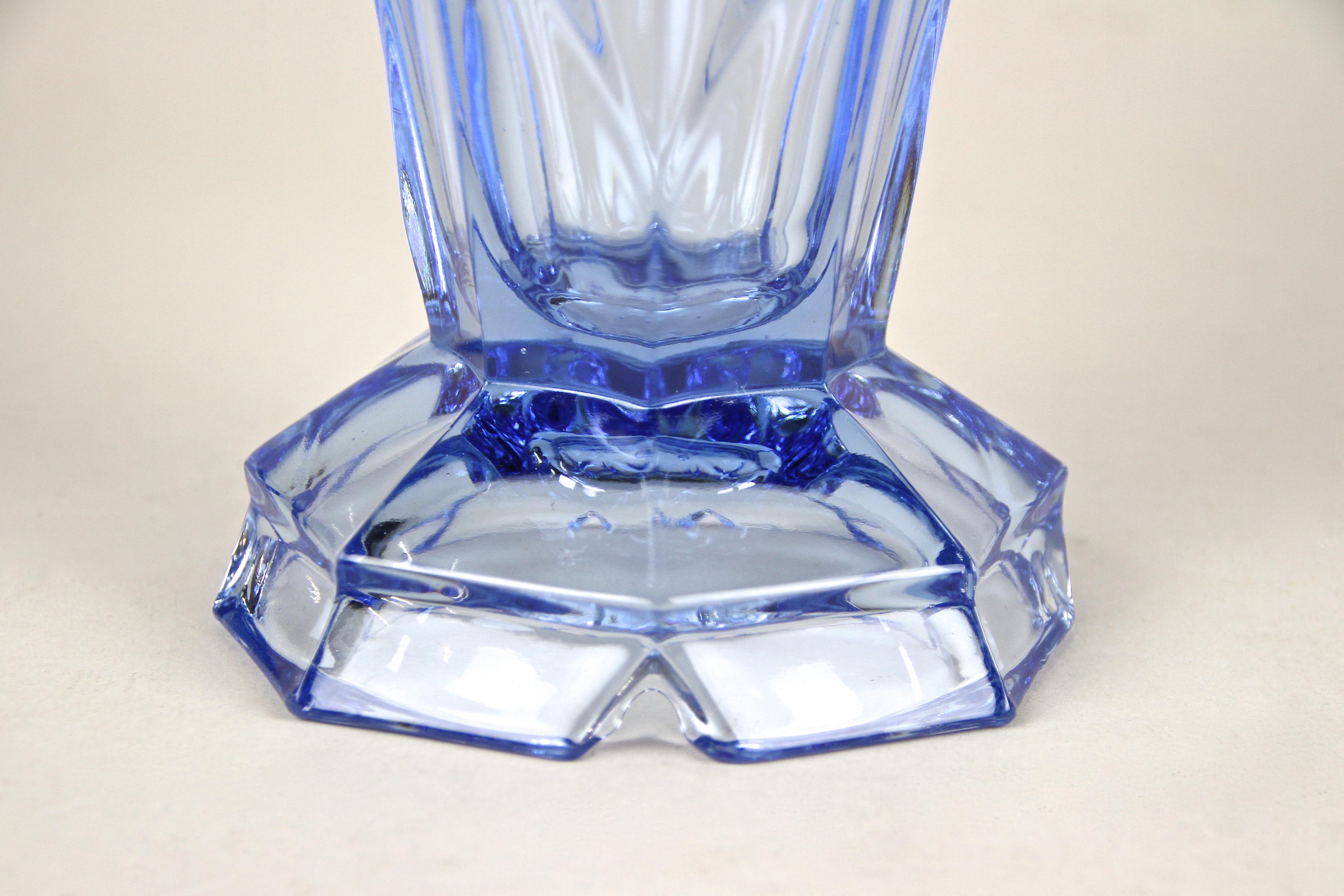art deco glass vase