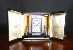 Art Deco Blue-John Kaminuhr im Art déco-Stil